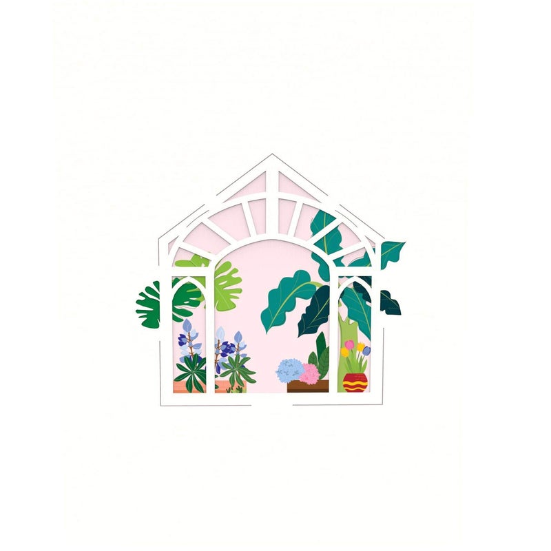 Liif Greenhouse Mothers Day Card, 3D Pop Up Birthday Card for Her, Mom, Wife, Women, Sister - Image 5